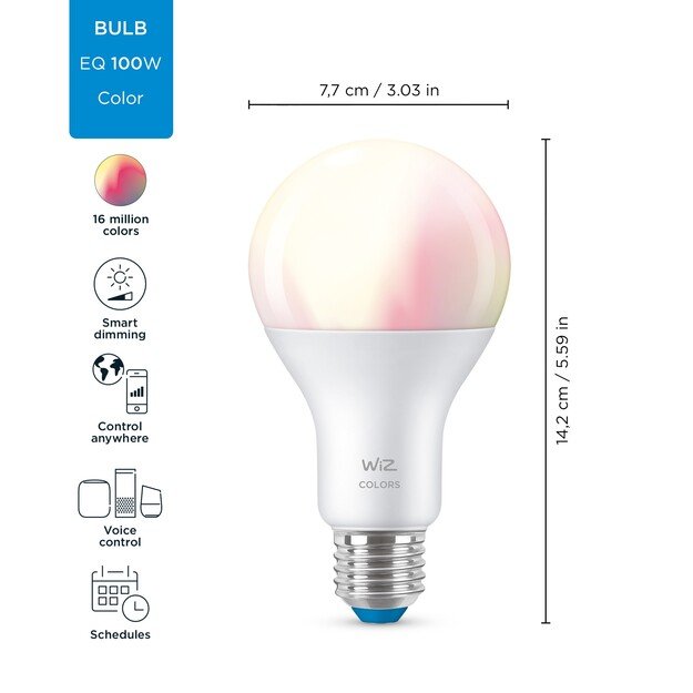 WiZ - A67 bulb E27 Colour and Tunable White - Smart Home