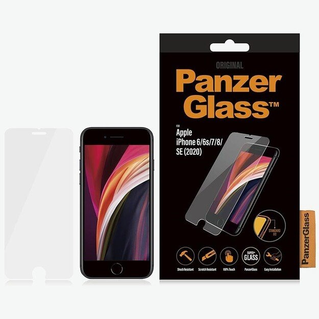 PanzerGlass - Screen Protector Apple iPhone 8 - 7 - 6s - 6 - SE (2020/2022) - Standard Fit