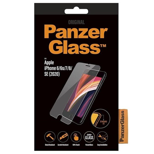 PanzerGlass - Screen Protector Apple iPhone 8 - 7 - 6s - 6 - SE (2020/2022) - Standard Fit