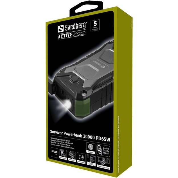 Sandberg - Survivor Powerbank 30000 PD65W