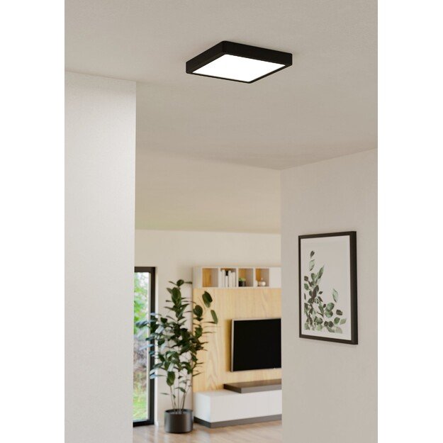 EGLO - Fueva-Z ceiling lamp black 21x21 - TW - Zigbee, Bluetooth