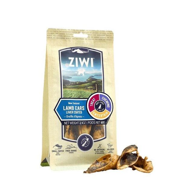 Ziwipeak - Treats dog lamb ears pouch 60 gr. - (zp096)