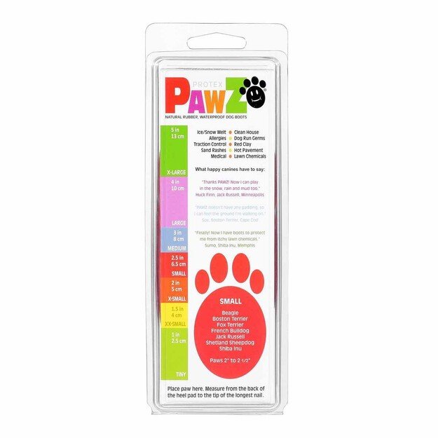 PAWZ - Dog boots S - Red (632.8046)