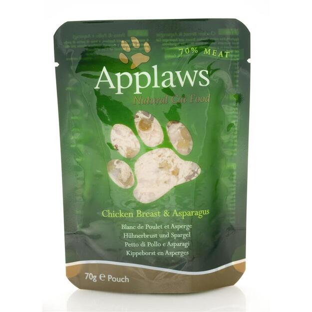 Applaws - Wet Cat Food 70 g pouch - Chicken & Asparagus (178-002)