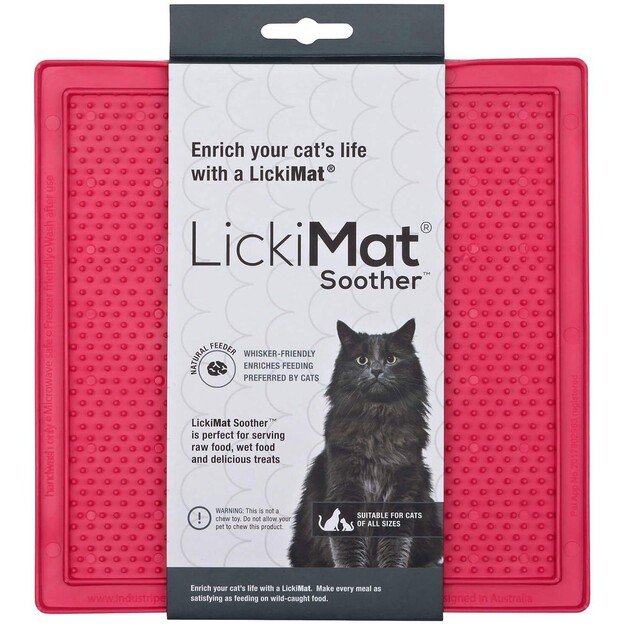 LICKIMAT - Cat Soother Pink 20X20Cm - (785.5342)