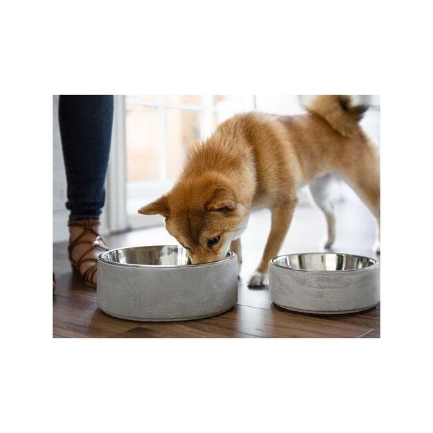 Be One Breed - Food & Water Bowl - 1400ml - Concrete (66257821192)