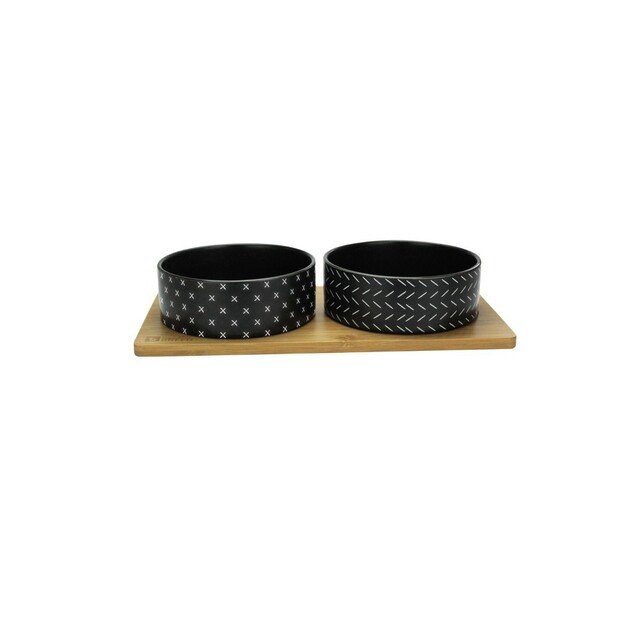 Beonebreed - Bamboo station 2 x bowls 500ml - (74022424360)