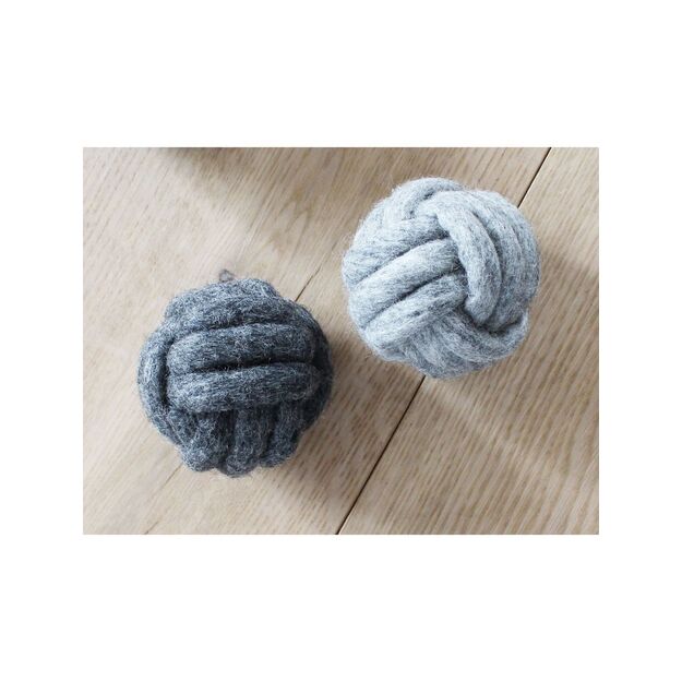 Wooldot - Knotted Dog Ball - Charcoal Grey - 8cm - (571400400474)