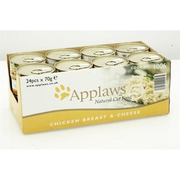 Applaws - 24 x Wet Cat Food 70 g - Chicken & Cheese