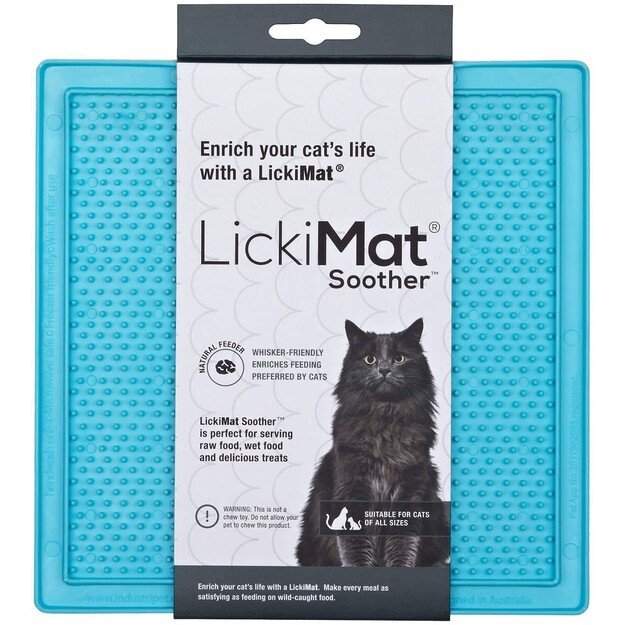 LICKIMAT - Cat Soother Light Blue 20X20Cm - (785.5340)