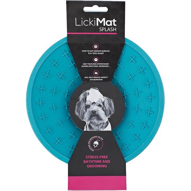 LICKI MAT - Dog Bowl Splash Light Blue 19Cm - (645.5322)