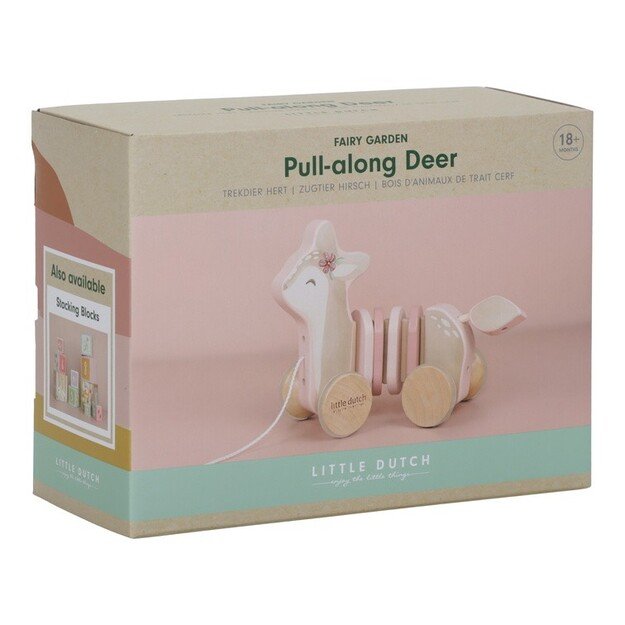 Little Dutch - Pull-along wood Deer Fairy Garden (LD7357)