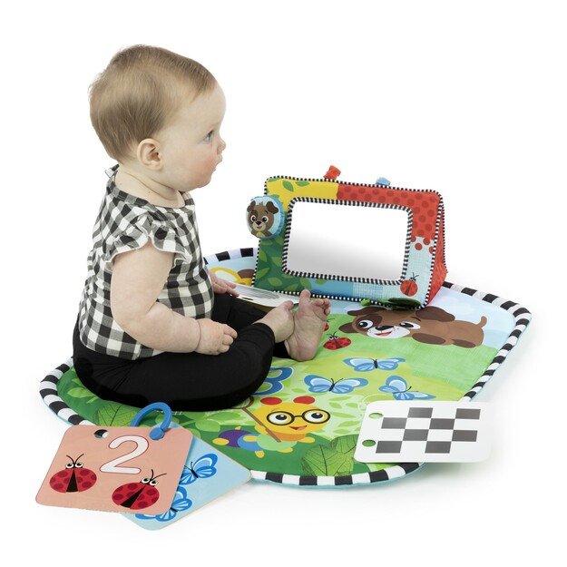 Baby Einstein - Discovery Garden™ Tummy Time Mat & Mirror - (BE-16788)