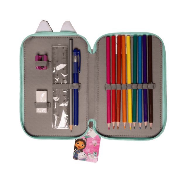 Gabby's Dollhouse - Double Pencil Case w/Content (033708500)