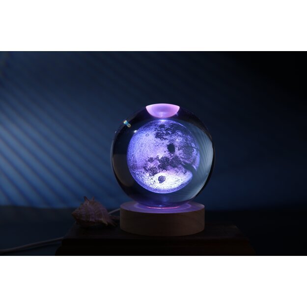 iTotal - Crystal Ball Lamp - Moon - large