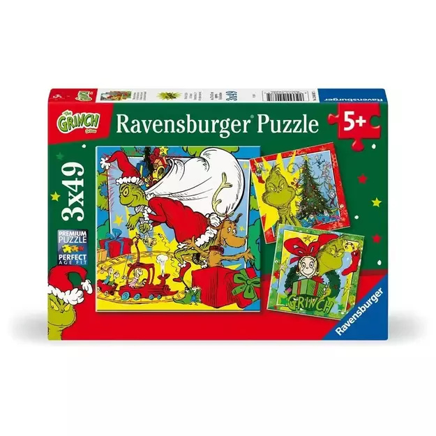 Ravensburger - Puzzle - Grinch 3x49p (12004067)