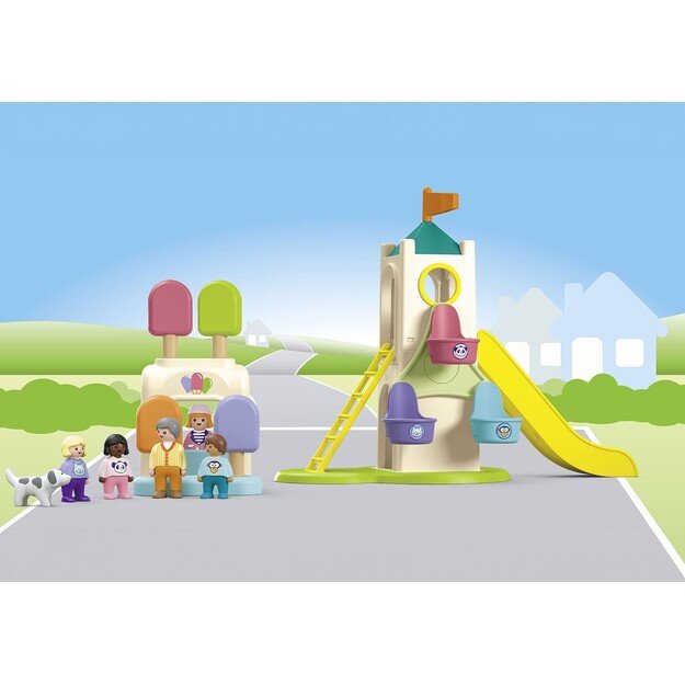 Playmobil - JUNIOR: Adventure Tower with Ice Cream Booth (71703)