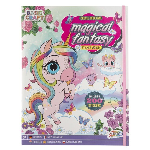 Grafix - Magical Fantasy Sticker World Book (200 pcs) (100074)