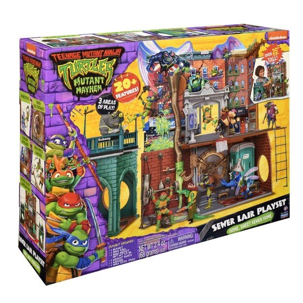 Turtles Mutant Mayhem - Large Playset Sewer Lair Dlx (46-83478)