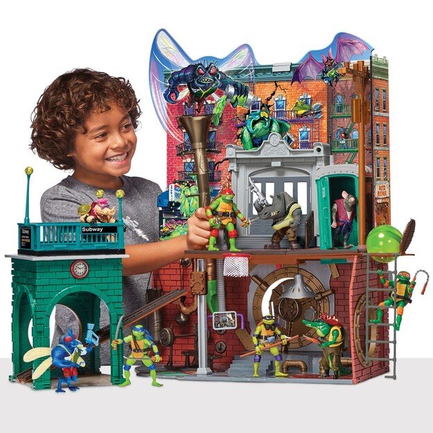 Turtles Mutant Mayhem - Large Playset Sewer Lair Dlx (46-83478)