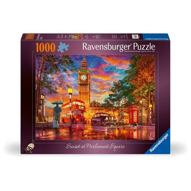 Ravensburger - Puzzle Sunset At Parliament Square 1000p (12000184)