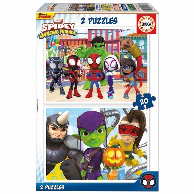 Educa - Puzzle - 2x20 Spidey & His Amazing Friends (80-19296)