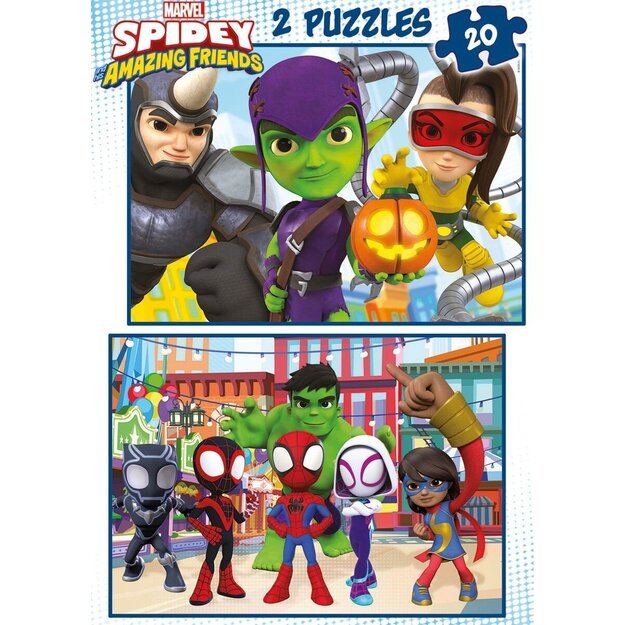 Educa - Puzzle - 2x20 Spidey & His Amazing Friends (80-19296)