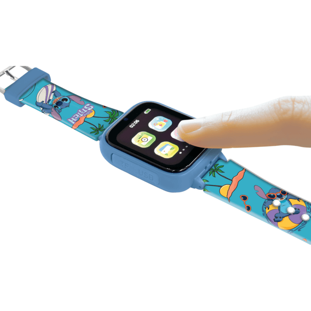 Lexibook - Stitch Kids Smartwatch with 8GB memory card included (DMW070D)