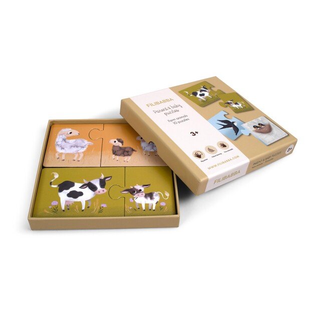 Filibabba - Parent and baby puzzles - Farm animals - (FI-02767)