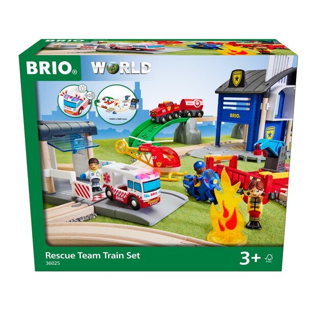 BRIO - Rescue Team Train Set - (36025)