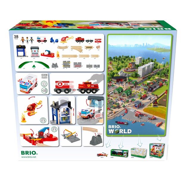 BRIO - Rescue Team Train Set - (36025)