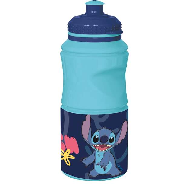 Stor - Easy hold sports water bottle, 380 ml- Stitch (088808722-75055-12)