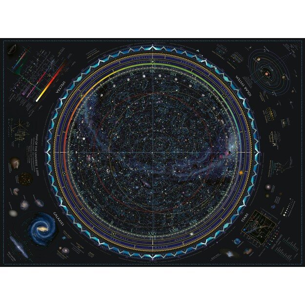 Ravensburger - Puzzle Map of the Universe 1500p (12000703)