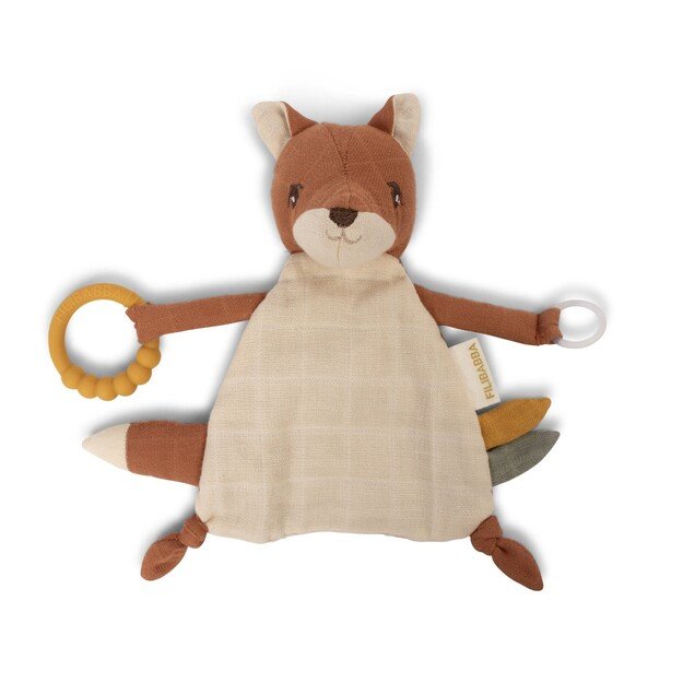 Filibabba - Comfort blanket with teether - Freya the Fox - (FI-03356)