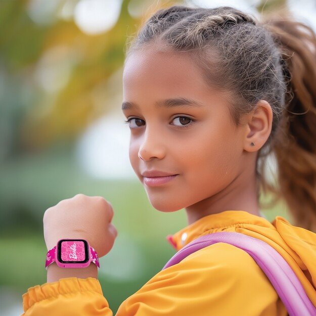 Lexibook - Barbie Kids Smartwatch with 8GB memory card (DMW070BB)