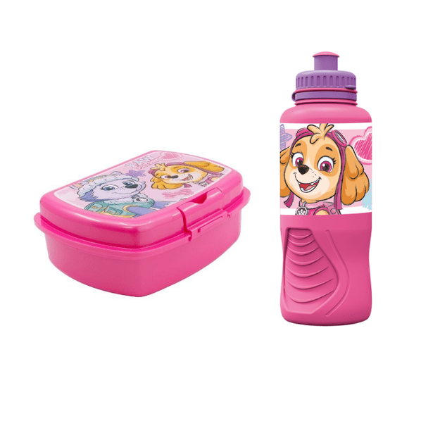 Stor - Sandwich Box + Sports Water Bottle - Paw Patrol