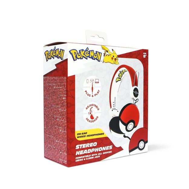 OTL - Tween Dome Headphones - Pokemon Pokeball (PK0445)