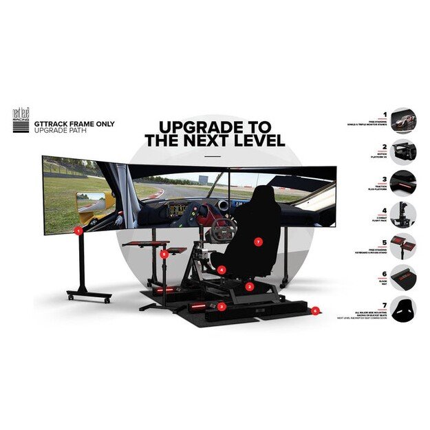 Next Level Racing - Gttrack Frame  Only Simulator Cockpit - S