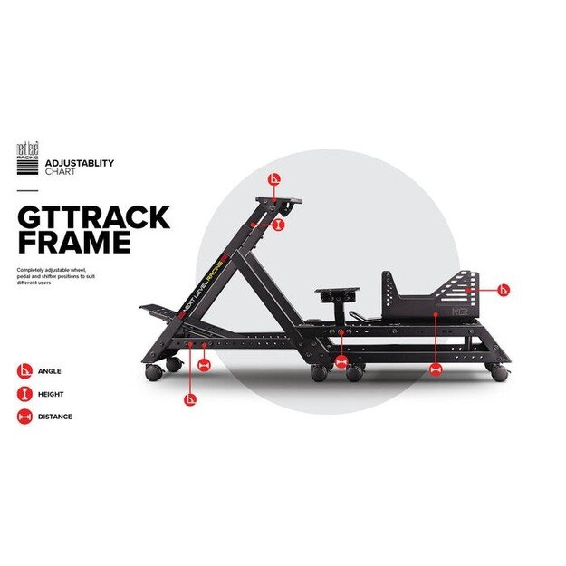 Next Level Racing - Gttrack Frame  Only Simulator Cockpit - S