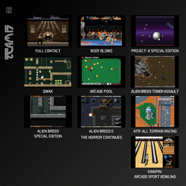 BLAZE Evercade Team 17 Amiga Collection 1
      
        - BLAZE TAB Plus