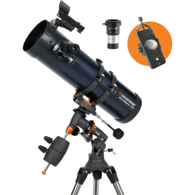 Celestron - Astromaster Reflector 130EQ with phoneadapter and T2-Barlow