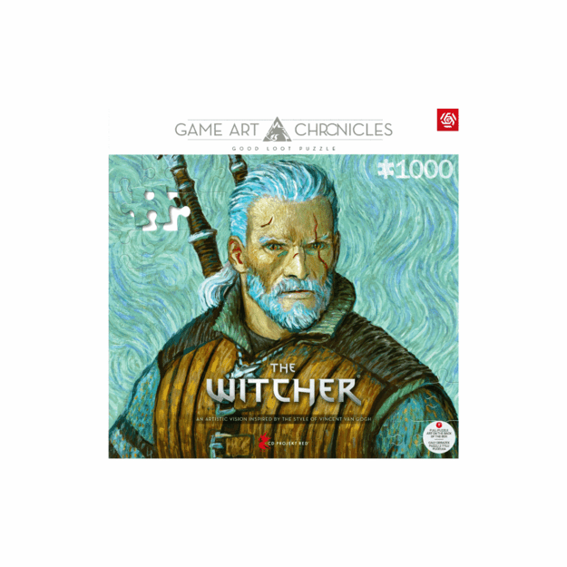 Good Loot Game Art Chronicles Puzzle: The Witcher Geralt & Vincent van Gogh (1000 pieces)