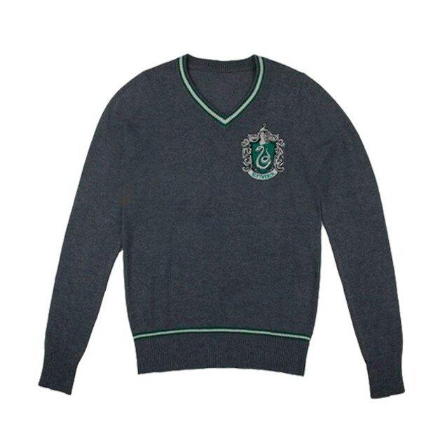 Harry Potter - Slytherin - Grey Knitted Sweater - Large