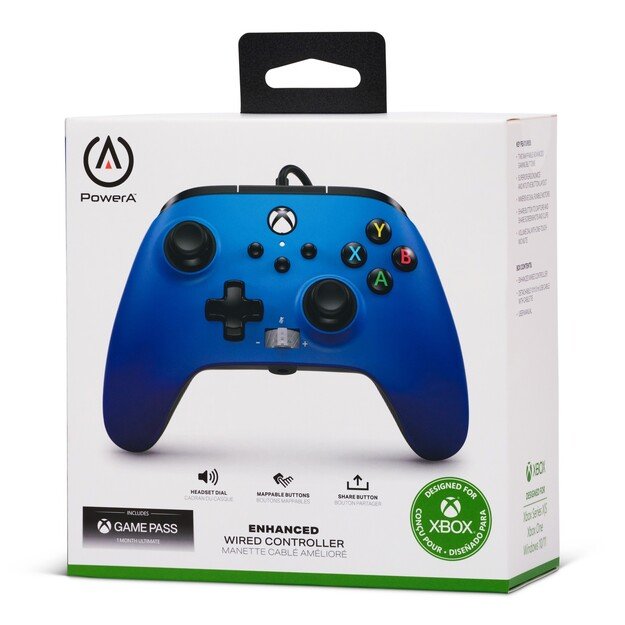 PowerA Enhanced Wired Controller - Xbox Series X/S - Sapphire Fade