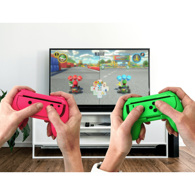 Subsonic Duo Control Grip Colorz - Pink & Green (Switch / Switch Lite / Switch Oled)