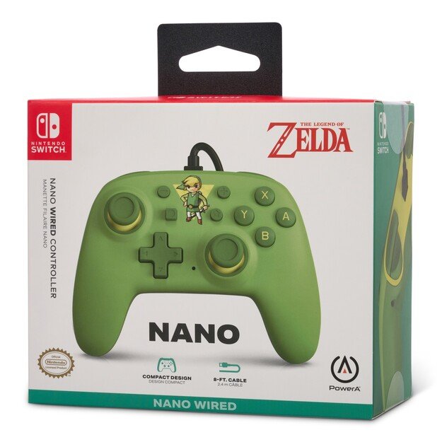 PowerA Nano Wired Switch Controller - Toon Link /Nintendo Switch