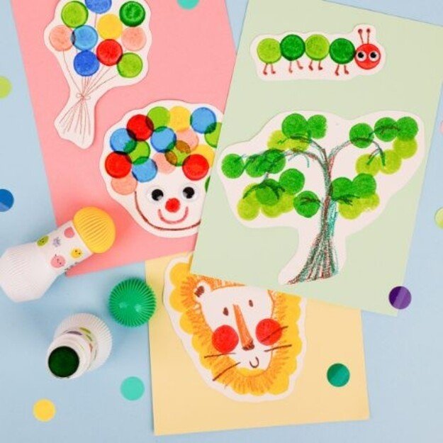 Haku Yoka - Dot Markers - 5 x Bright Colours (59CP233112) 1