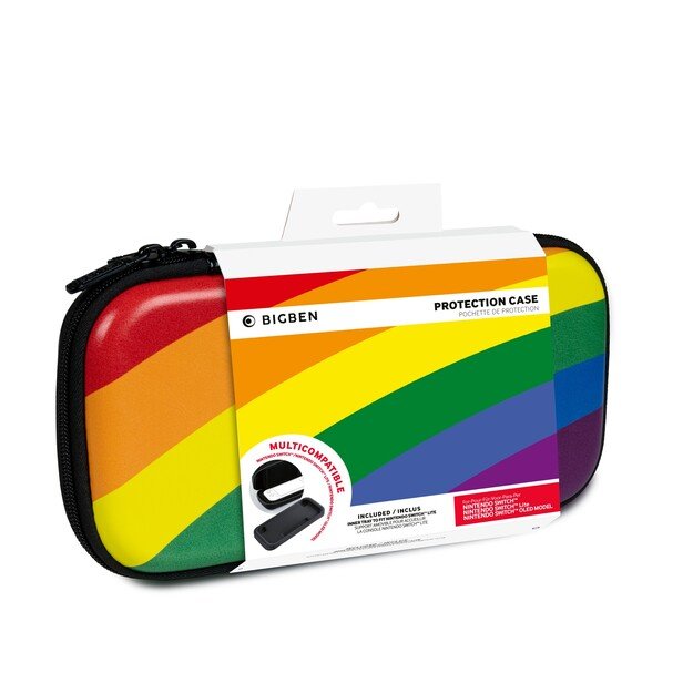 BigBen Interactive Travel Case Large - Rainbow (Switch)