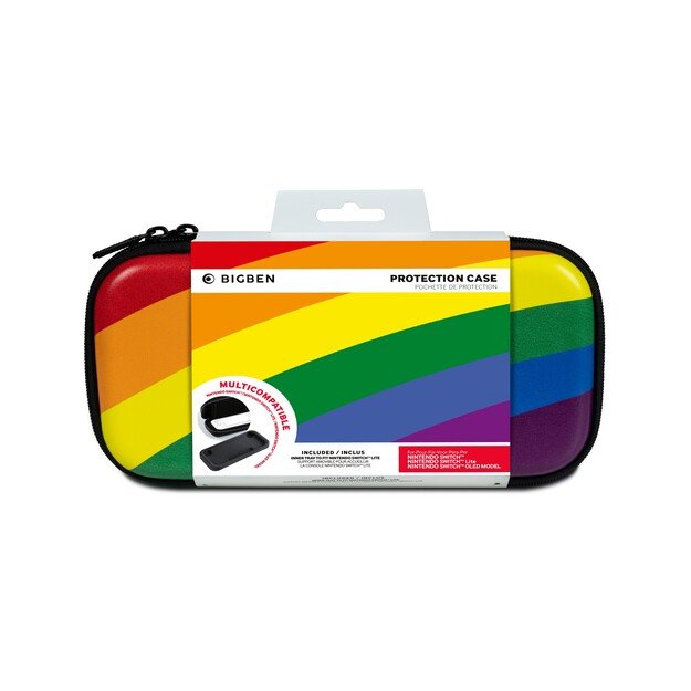 BigBen Interactive Travel Case Large - Rainbow (Switch)