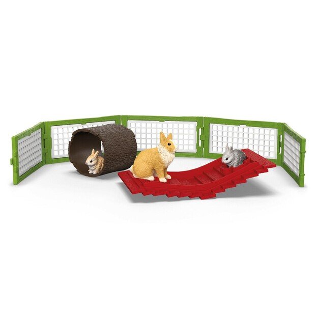 Schleich - Rabbit hutch with 3 rabbits - (42728)